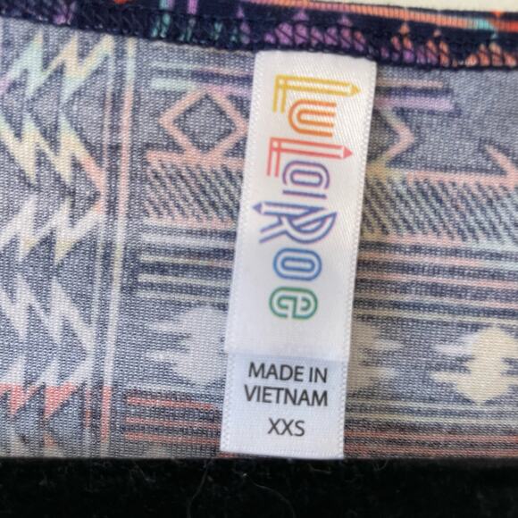 Disney Lularoe XXS Minnie Mouse short sleeve t-shirt bohemian Aztec purple pink - Picture 4 of 7